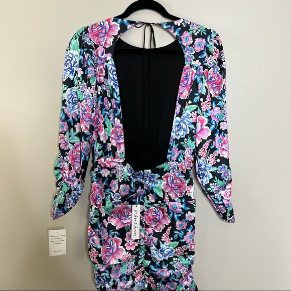 NWT FOR LOVE & LEMONS BRANDY MINI DRESS - AZALEA size small, revolve - Picture 7 of 16